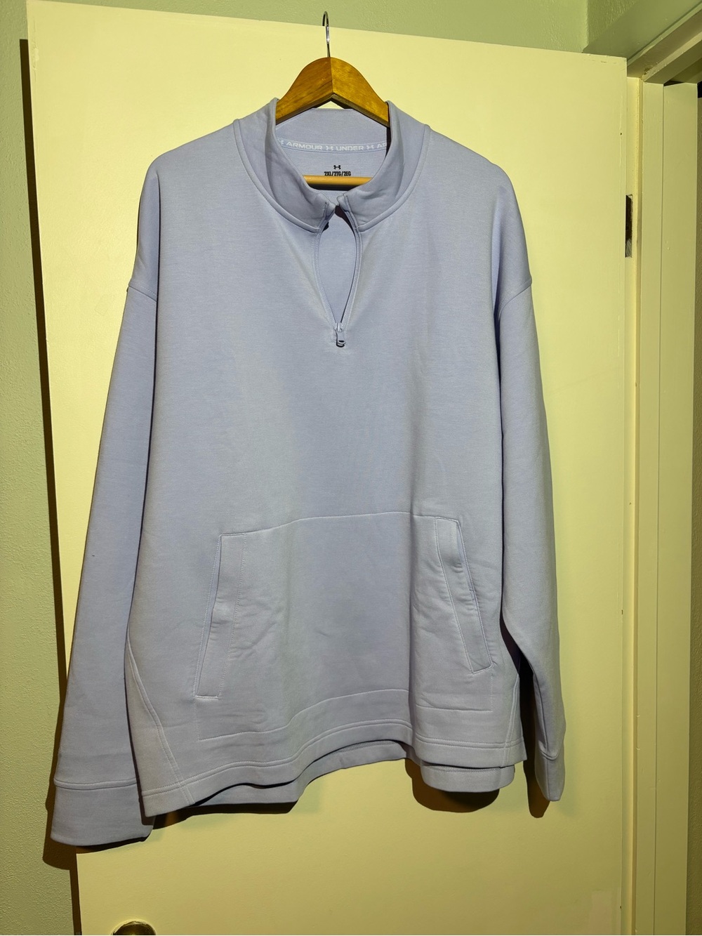 Under Armour Men's Quarter-Zip Pullover in Light Lavender